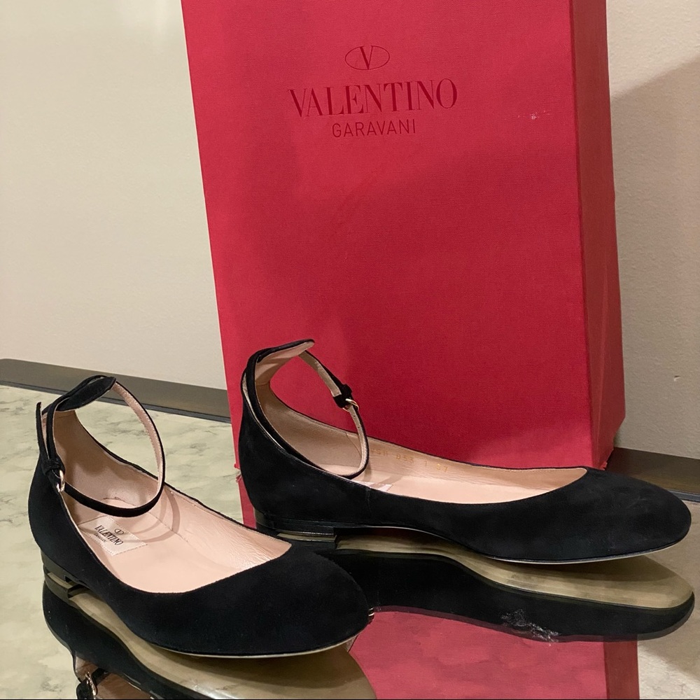 Valentino Tango Ballet Flats Black $675